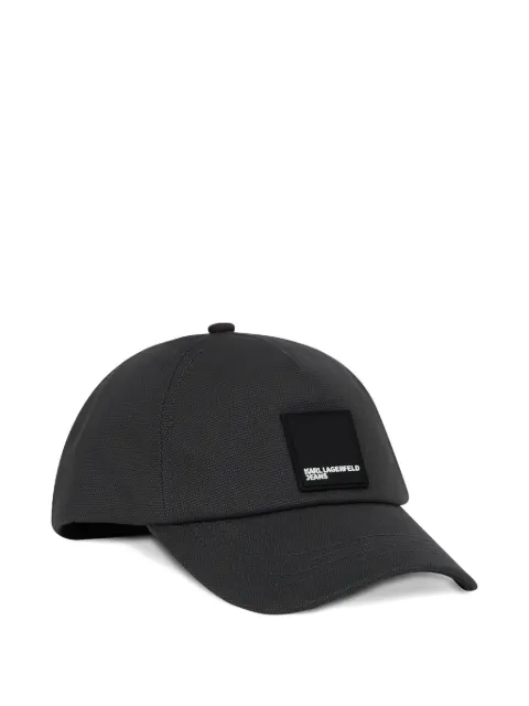 Karl Lagerfeld Jeans logo-patch baseball cap