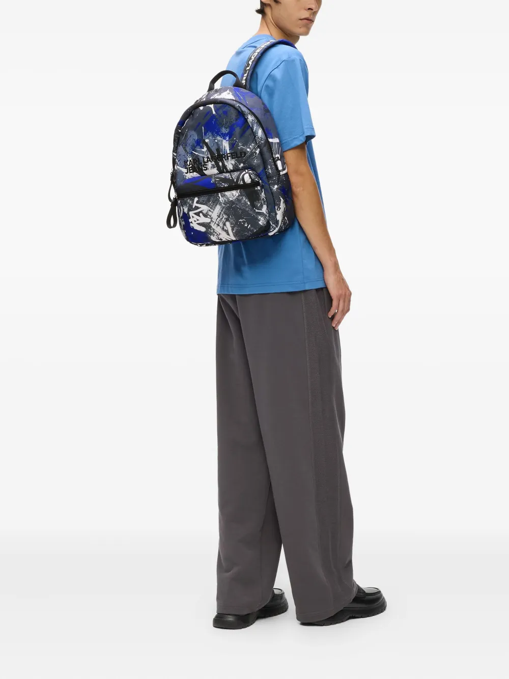Karl Lagerfeld Jeans graffiti-print backpack | Image 2
