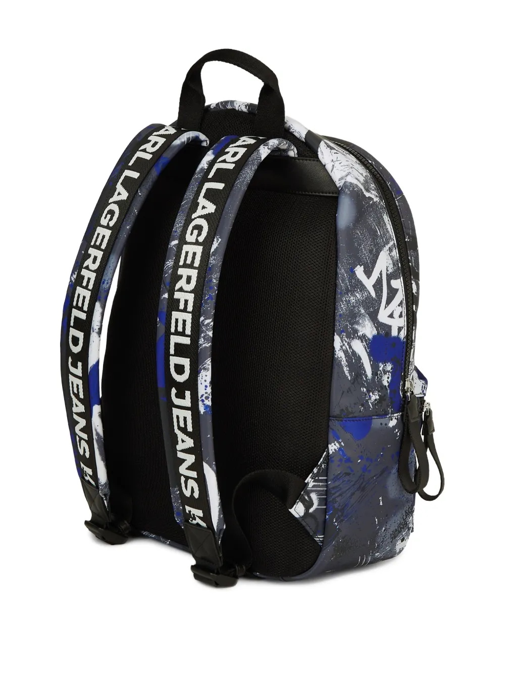 Karl Lagerfeld Jeans Rugzak met graffiti-print Grijs