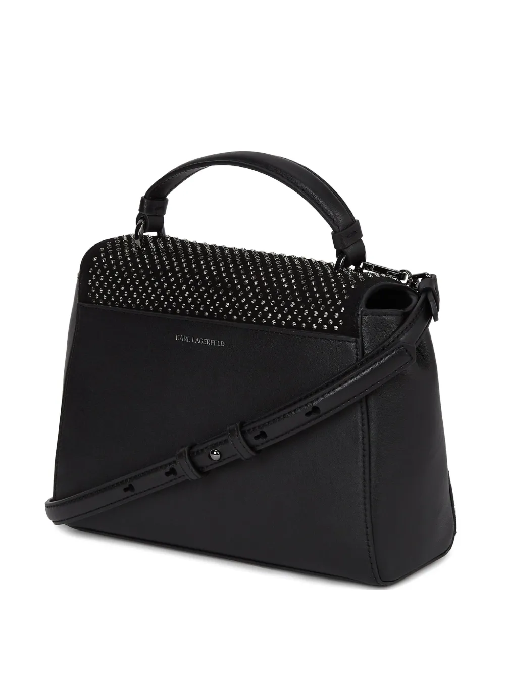 Karl Lagerfeld K Autograph shopper verfraaid met stras Zwart