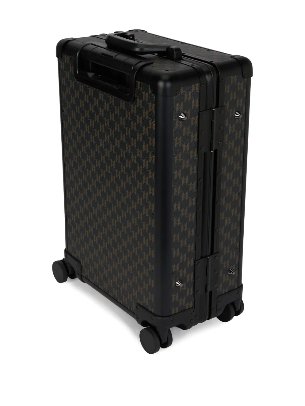 Karl Lagerfeld Rolkoffer met monogram Zwart