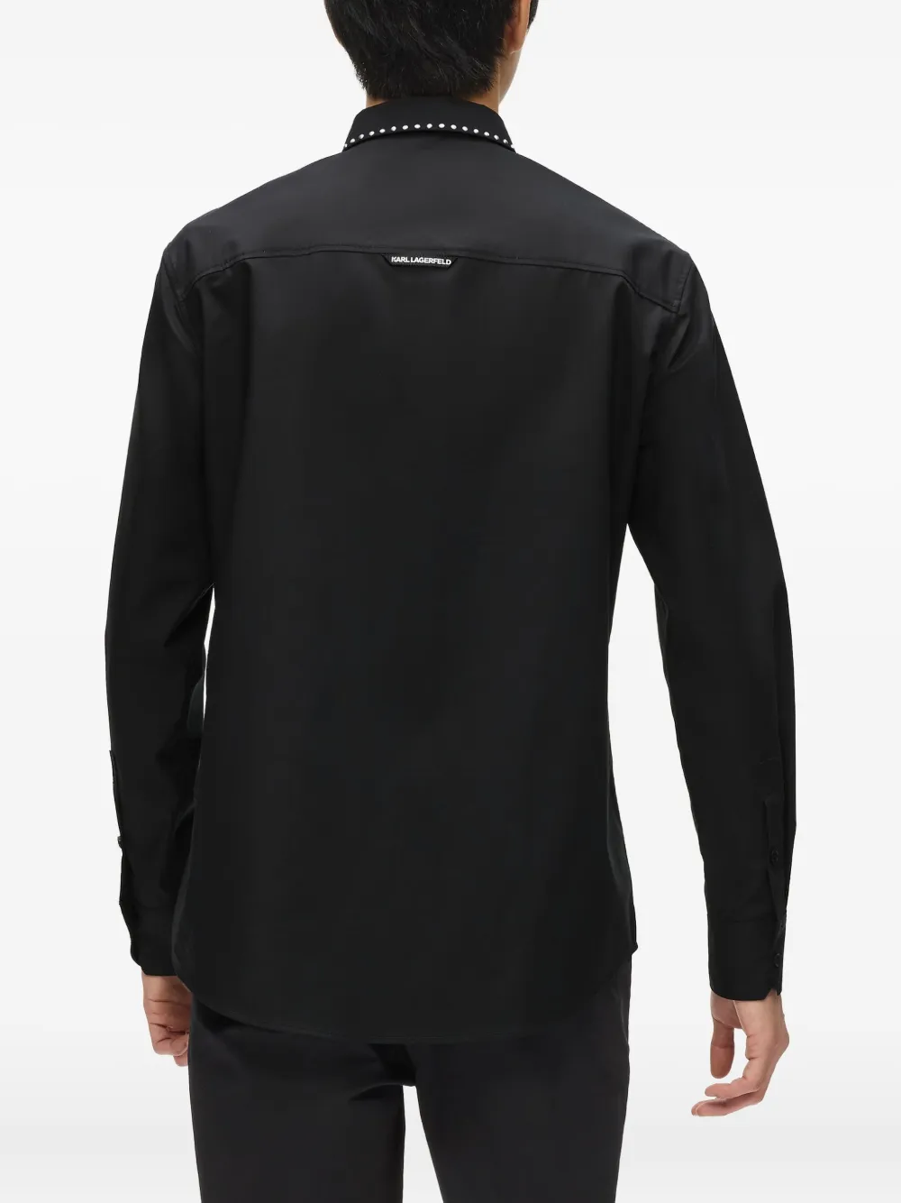 Karl Lagerfeld Overhemd met studs Zwart