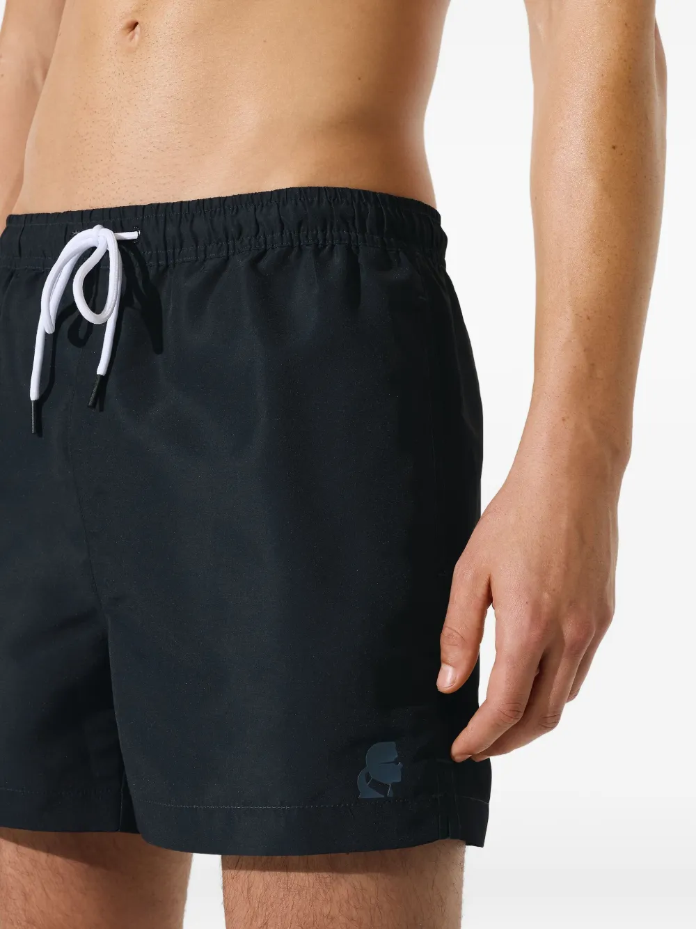 Karl Lagerfeld Zwembroek met trekkoord Blauw