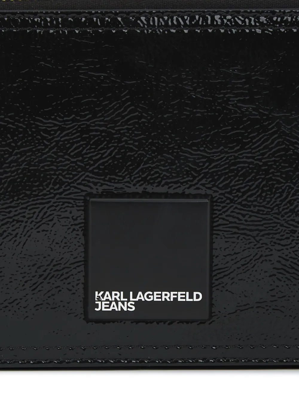 Karl Lagerfeld Jeans Logo-detail Camera Bag In Black