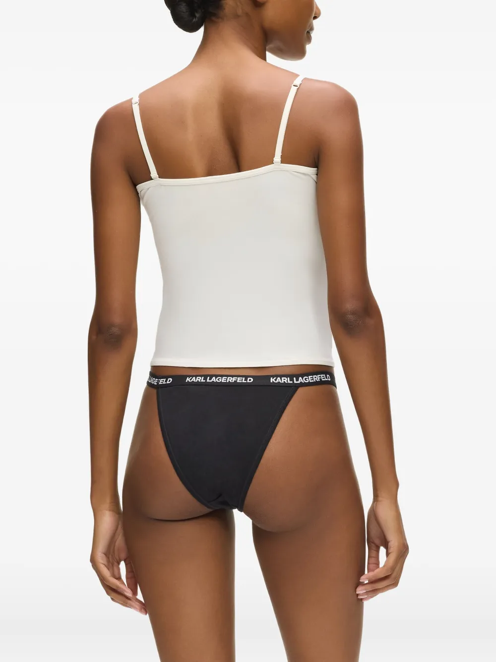 Karl Lagerfeld Drie slips met logodetail Zwart