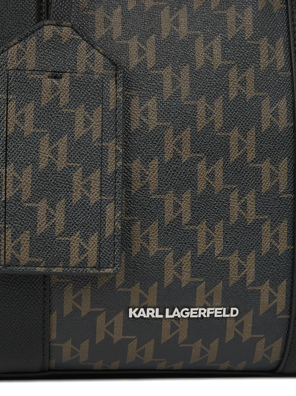 Karl Lagerfeld Tas met monogram-print Zwart