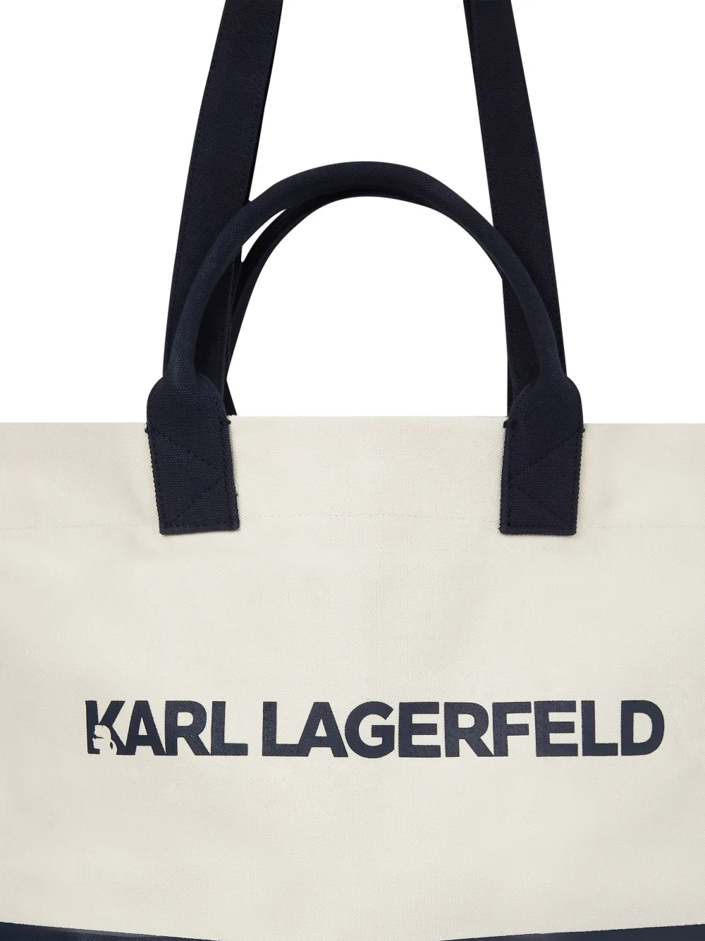 Karl Lagerfeld Shopper met logoprint Beige