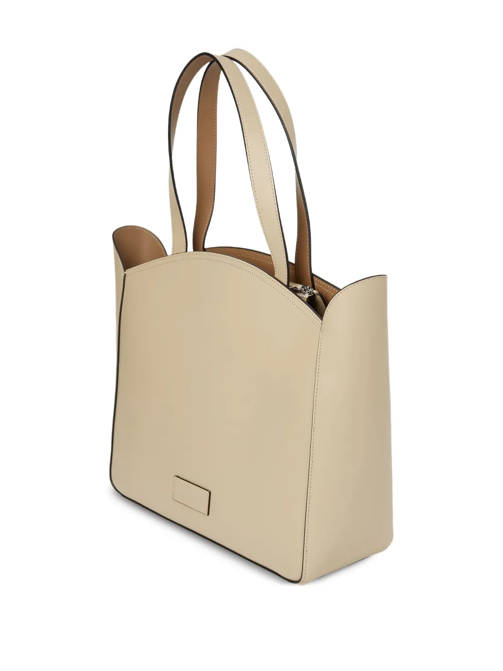 Karl Lagerfeld Medium K Circle shopper met rits Beige