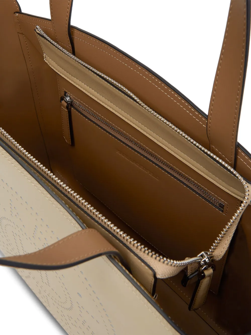 Karl Lagerfeld Medium K Circle shopper met rits Beige