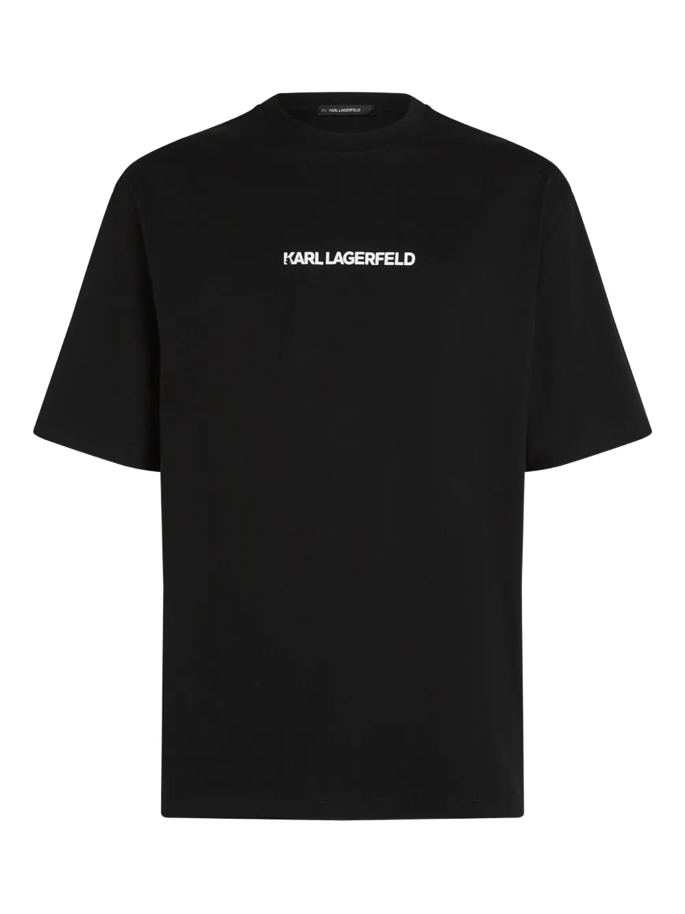 Karl Lagerfeld portrait-print T-shirt | Black | Image 1