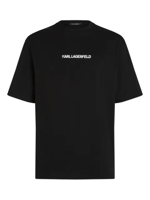 Karl Lagerfeld playera con estampado de retrato
