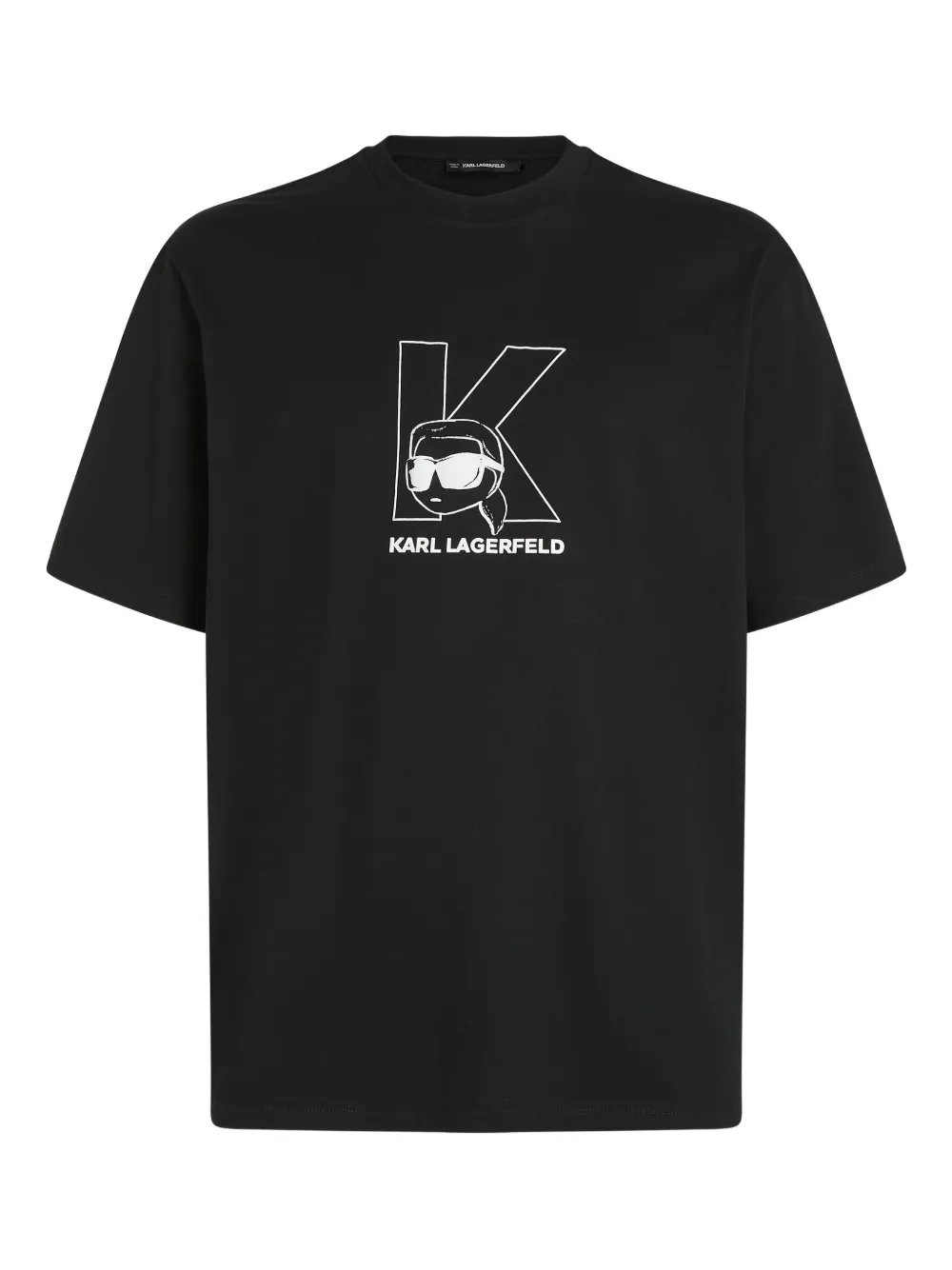 Karl Lagerfeld playera con inicial Ikon K | negro | Image 1