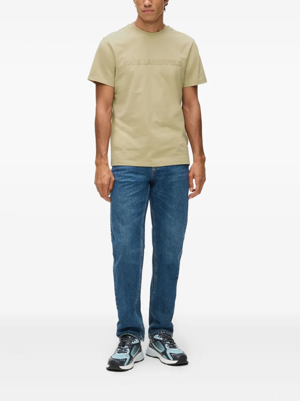 Karl Lagerfeld T-shirt met logo - Beige