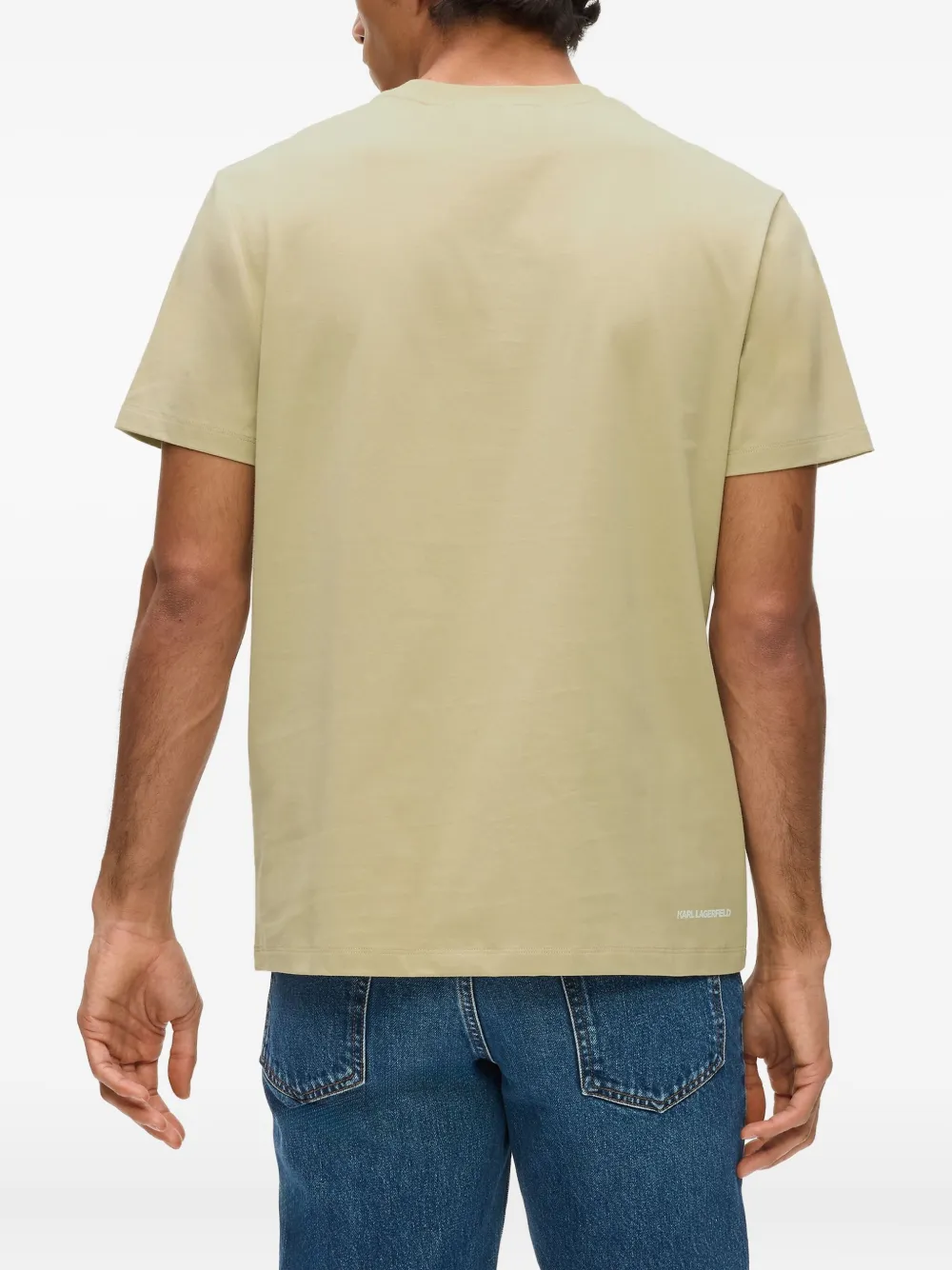 Karl Lagerfeld T-shirt met logo Beige