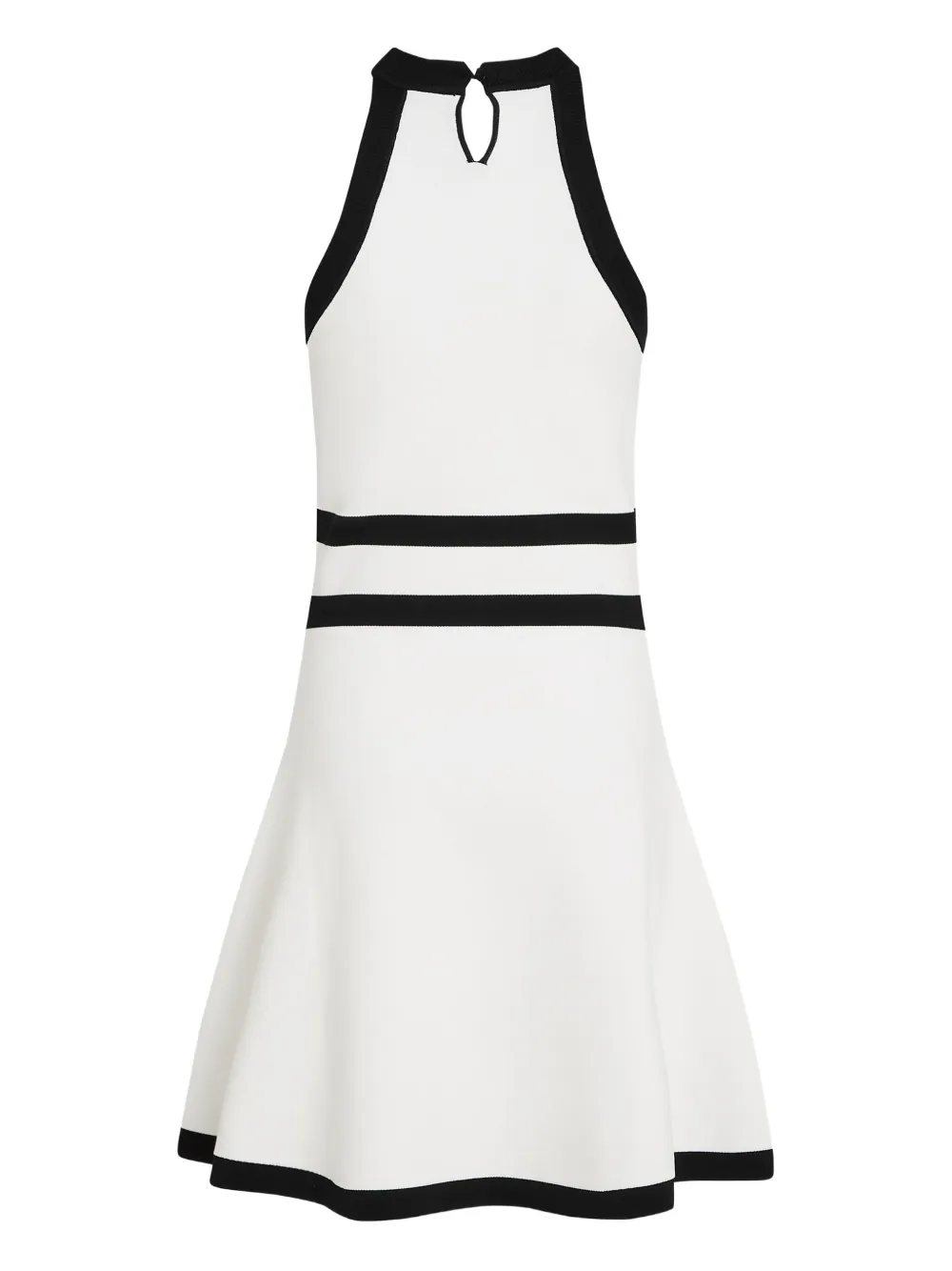 Karl Lagerfeld Karl Dna Belted Knit Dress In White