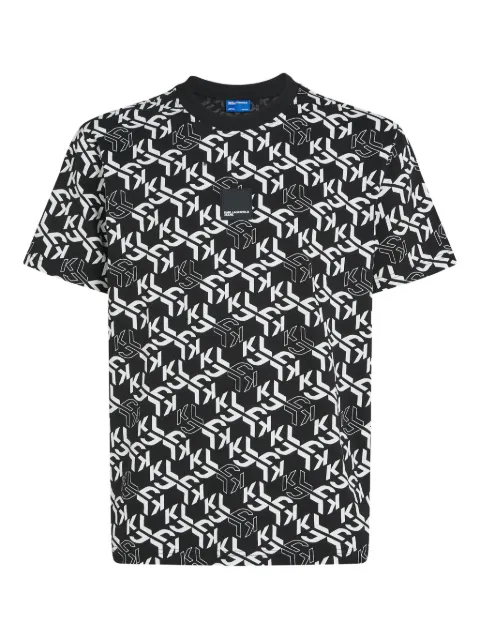 Karl Lagerfeld Jeans monogram-pattern T-shirt