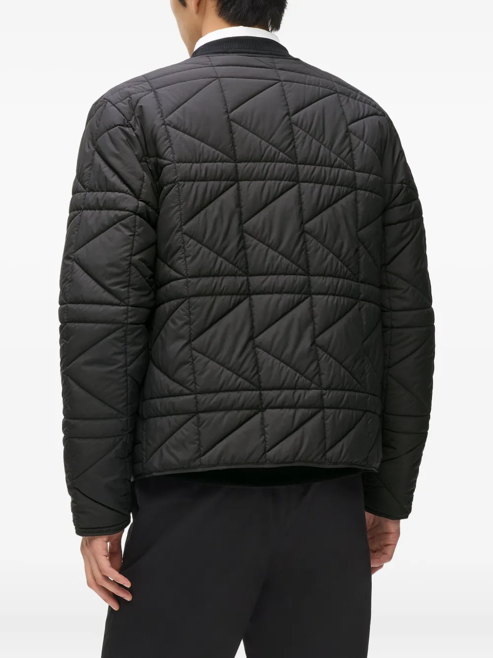 Karl Lagerfeld Gewatteerd jack Zwart