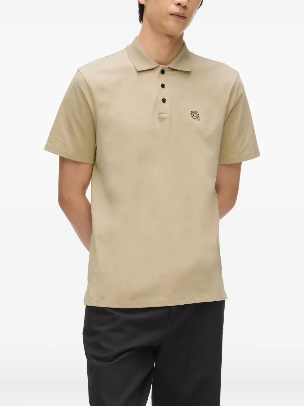 Karl Lagerfeld Ikon poloshirt Beige