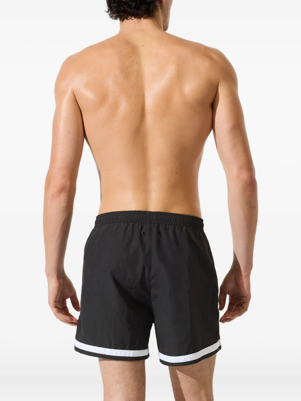 Karl Lagerfeld Zwembroek met contrasterende afwerking Zwart
