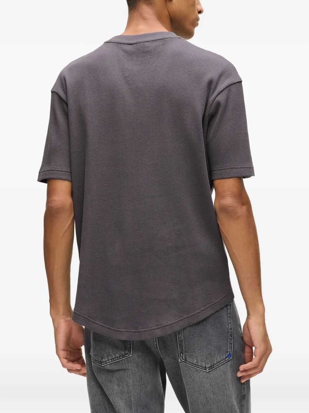 Karl Lagerfeld Jeans T-shirt met logopatch Grijs