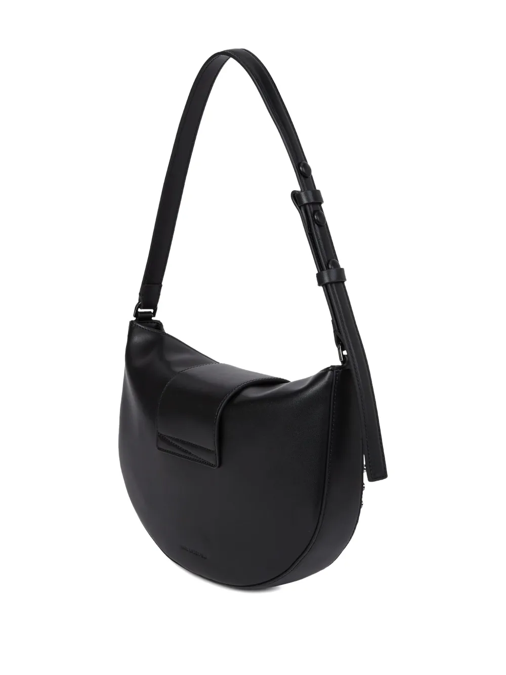 Karl Lagerfeld K/signature Stud-embellished Shoulder Bag In Black