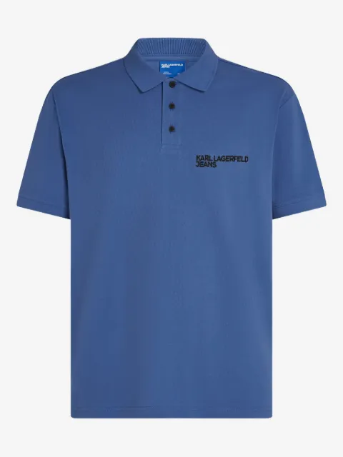 Karl Lagerfeld Jeans playera tipo polo con logo
