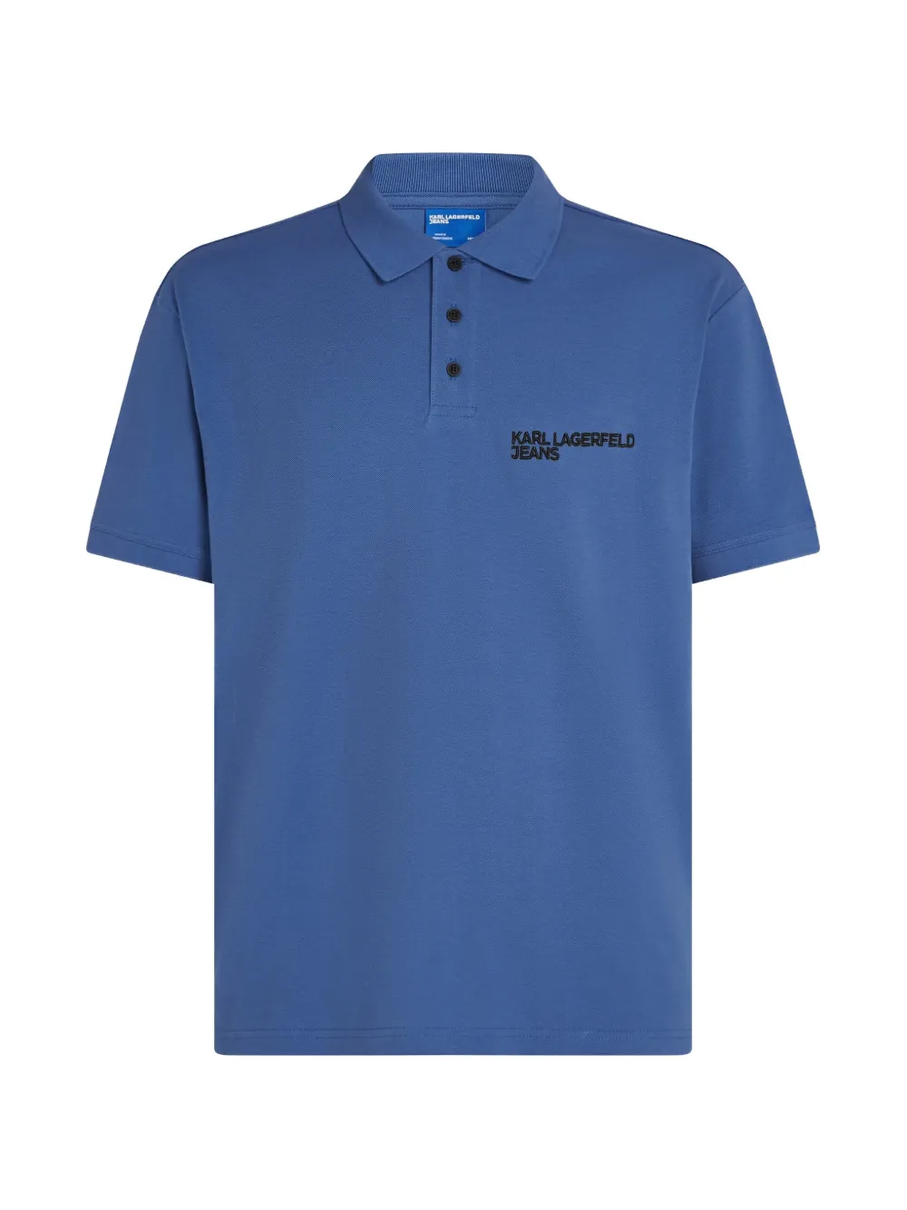 Karl Lagerfeld Jeans Poloshirt met logo Blauw