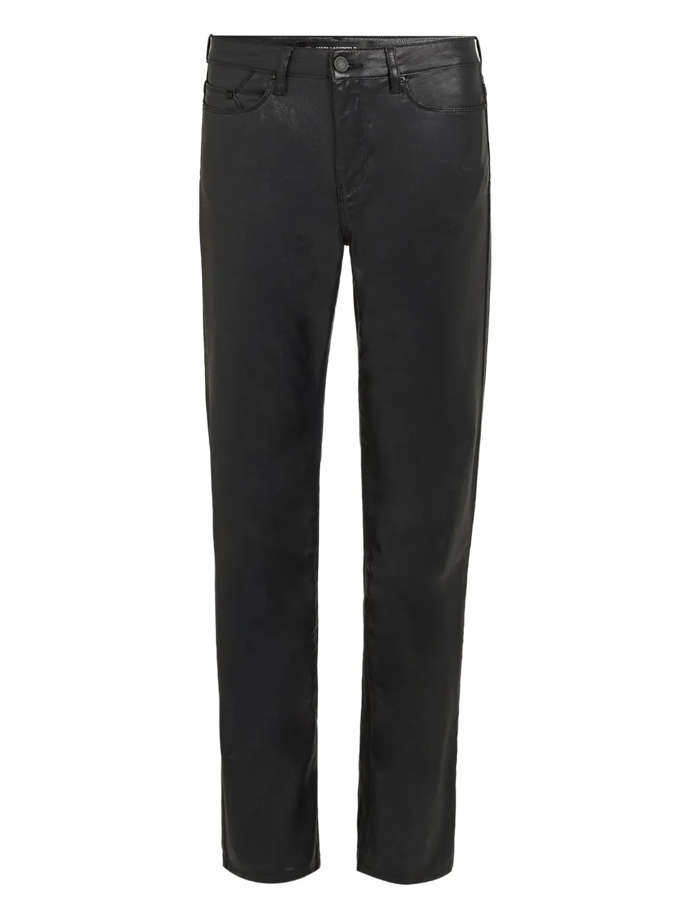 Karl Lagerfeld Button-fastening Straight Jeans In Black