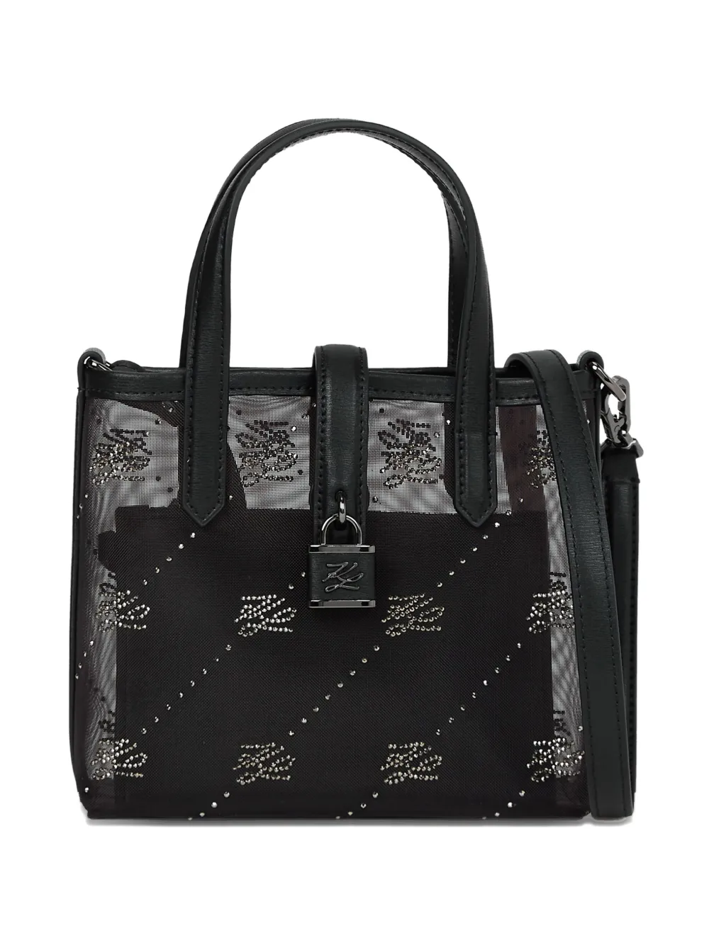 Karl Lagerfeld Borsa con decorazione logo - Nero