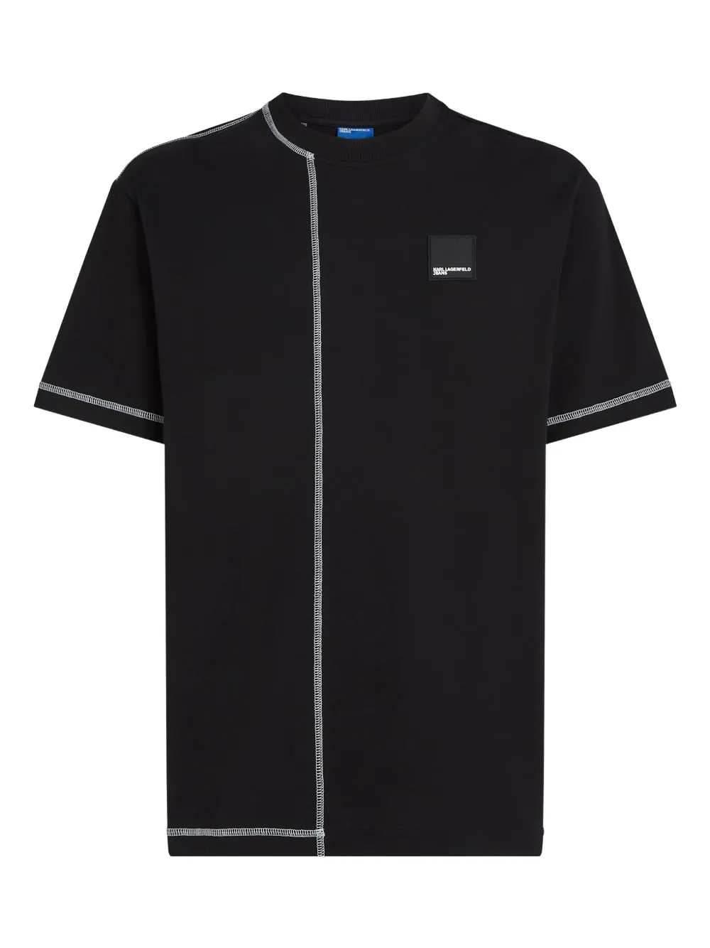 Karl Lagerfeld Jeans logo-patch T-shirt | Black | Image 1