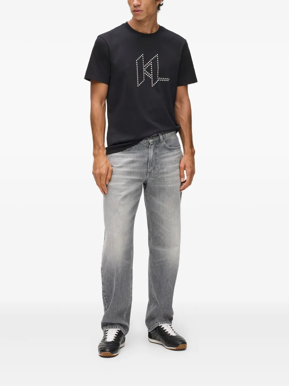 Karl Lagerfeld Jeans met vijf zakken - Grijs