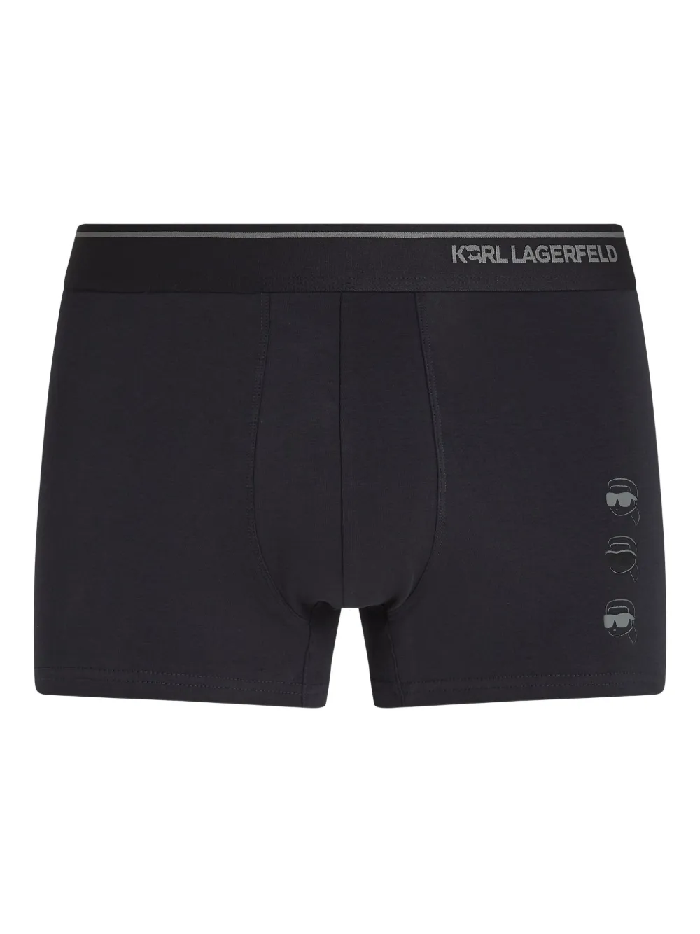 Karl Lagerfeld Drie Ikon boxershorts met print Blauw