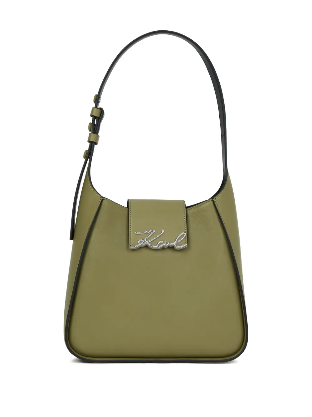 Karl Lagerfeld K/signature Shoulder Bag In Green