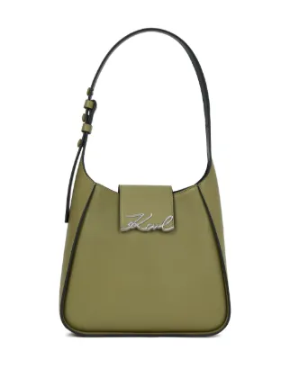 Karl Lagerfeld K／Signature ショルダーバッグ | グリーン | FARFETCH JP