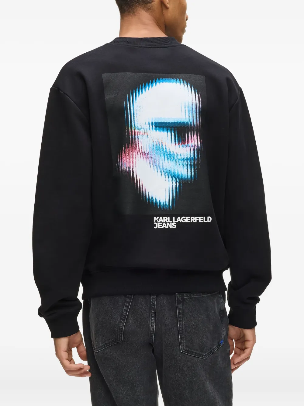 Karl Lagerfeld Jeans Sweater met logoprint Zwart