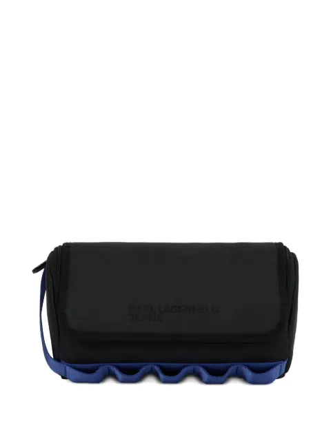 Karl Lagerfeld Jeans strap-detail wash bag
