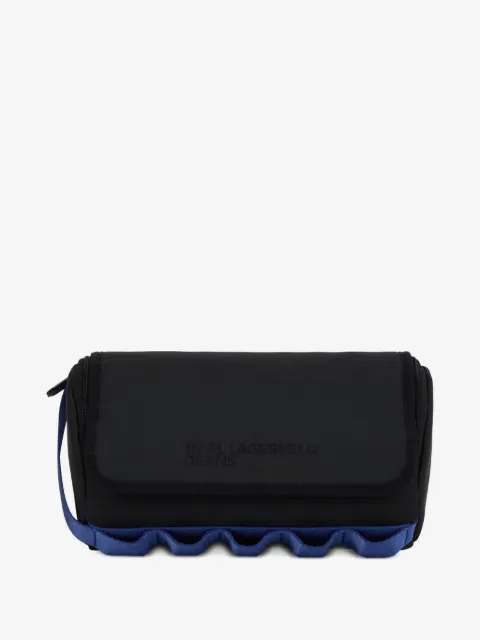 Karl Lagerfeld Jeans strap-detail wash bag