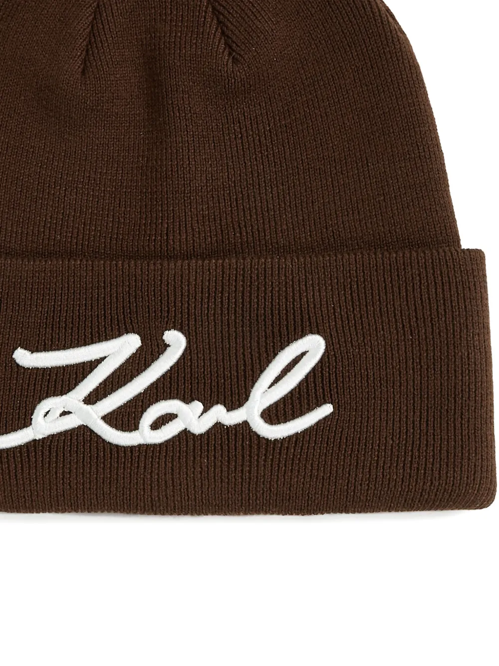 Karl Lagerfeld Signature muts Bruin