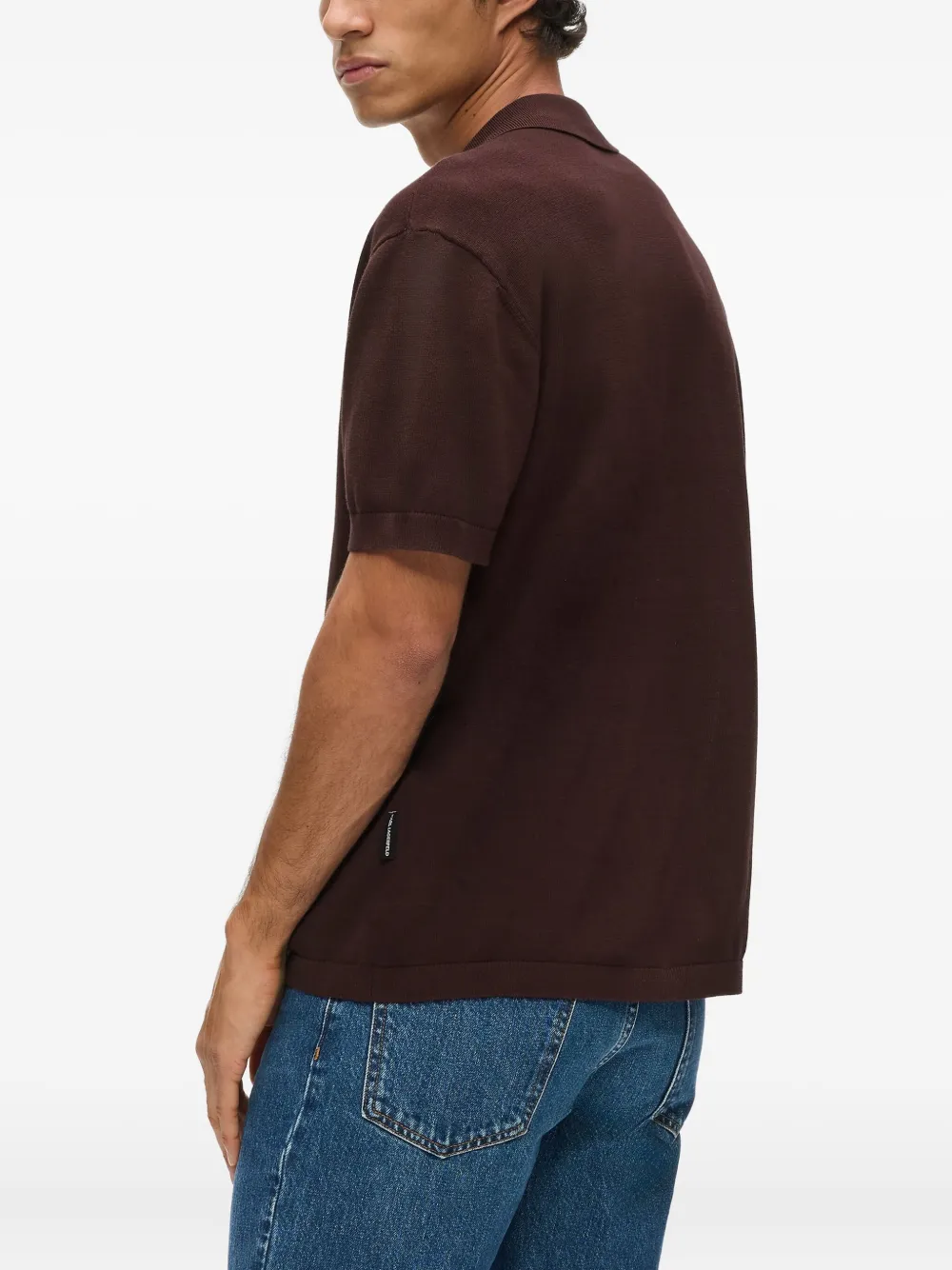 Karl Lagerfeld Overhemd met monogram-detail Bruin