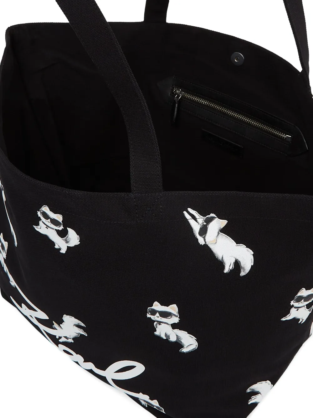 Karl Lagerfeld K Ikon Choupette shopper Zwart