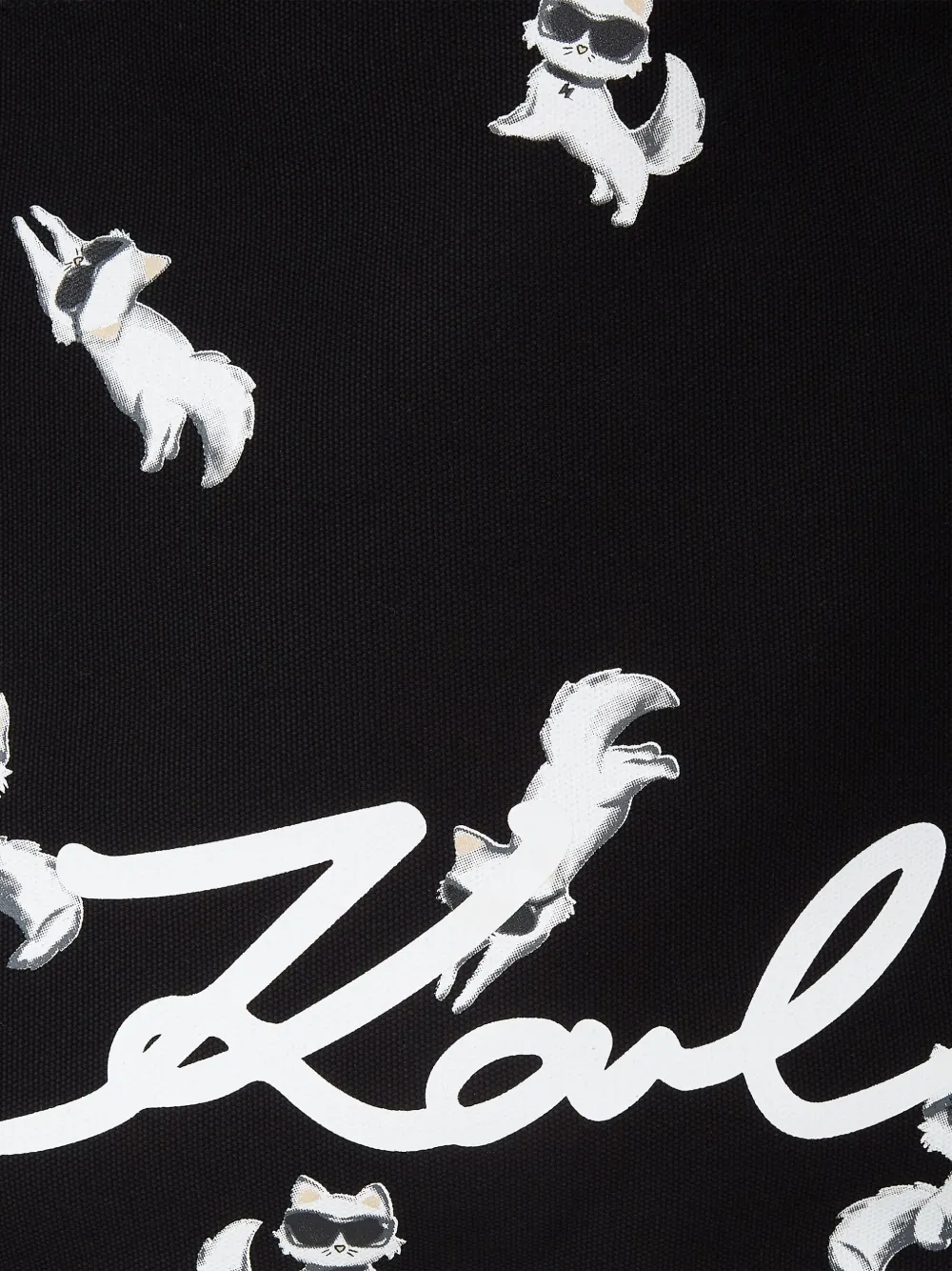 Karl Lagerfeld K Ikon Choupette shopper Zwart