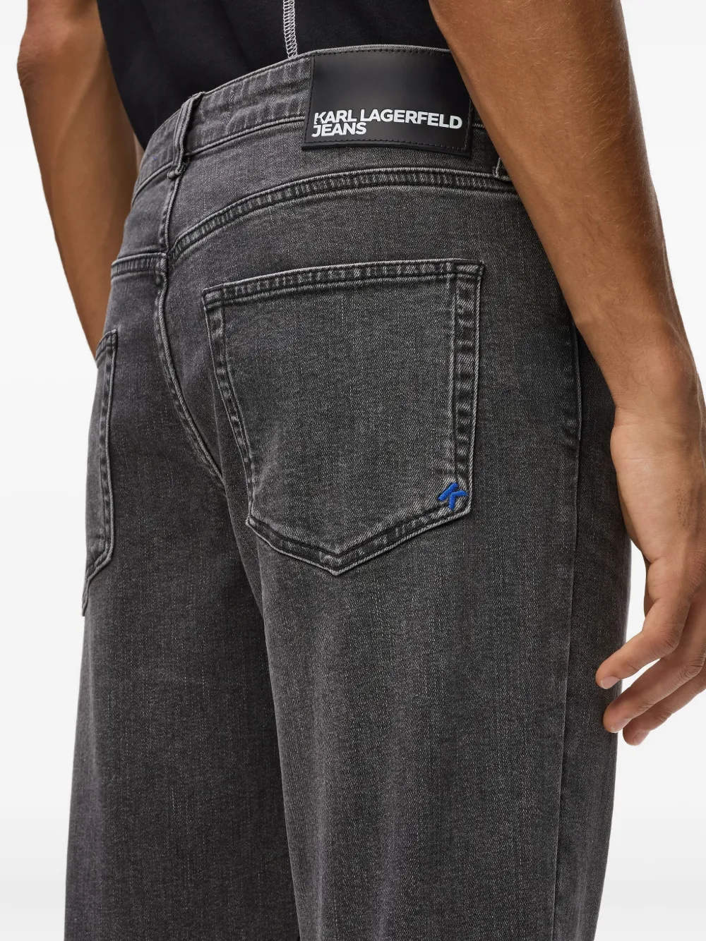 Karl Lagerfeld Jeans Stretch-katoenen jeans Grijs