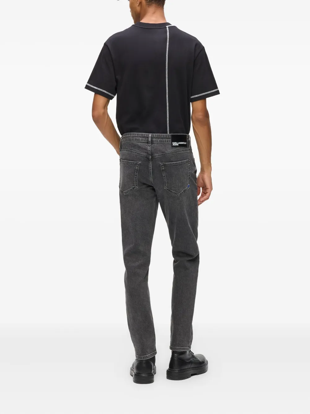 Karl Lagerfeld Jeans Stretch-katoenen jeans Grijs