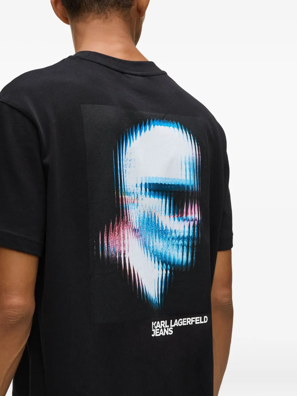 Karl Lagerfeld Jeans T-shirt met logoprint Zwart