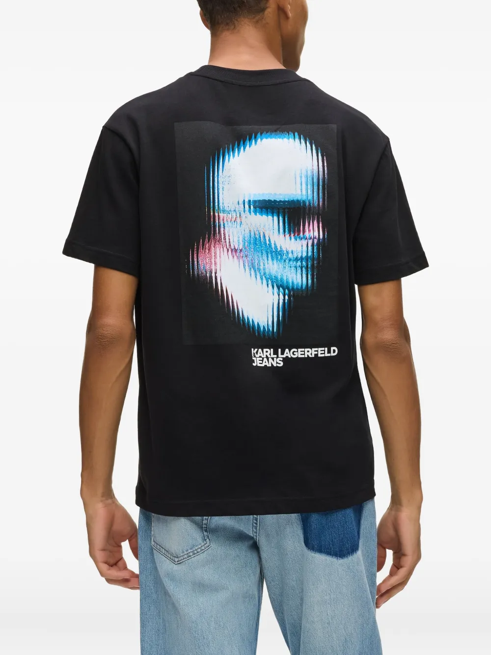 Karl Lagerfeld Jeans T-shirt met logoprint Zwart
