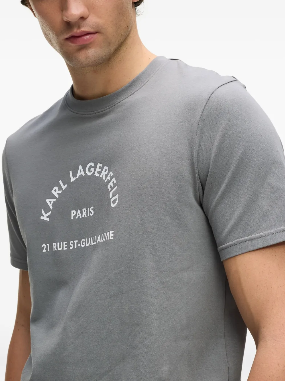 Karl Lagerfeld Pyjama met logoprint Grijs