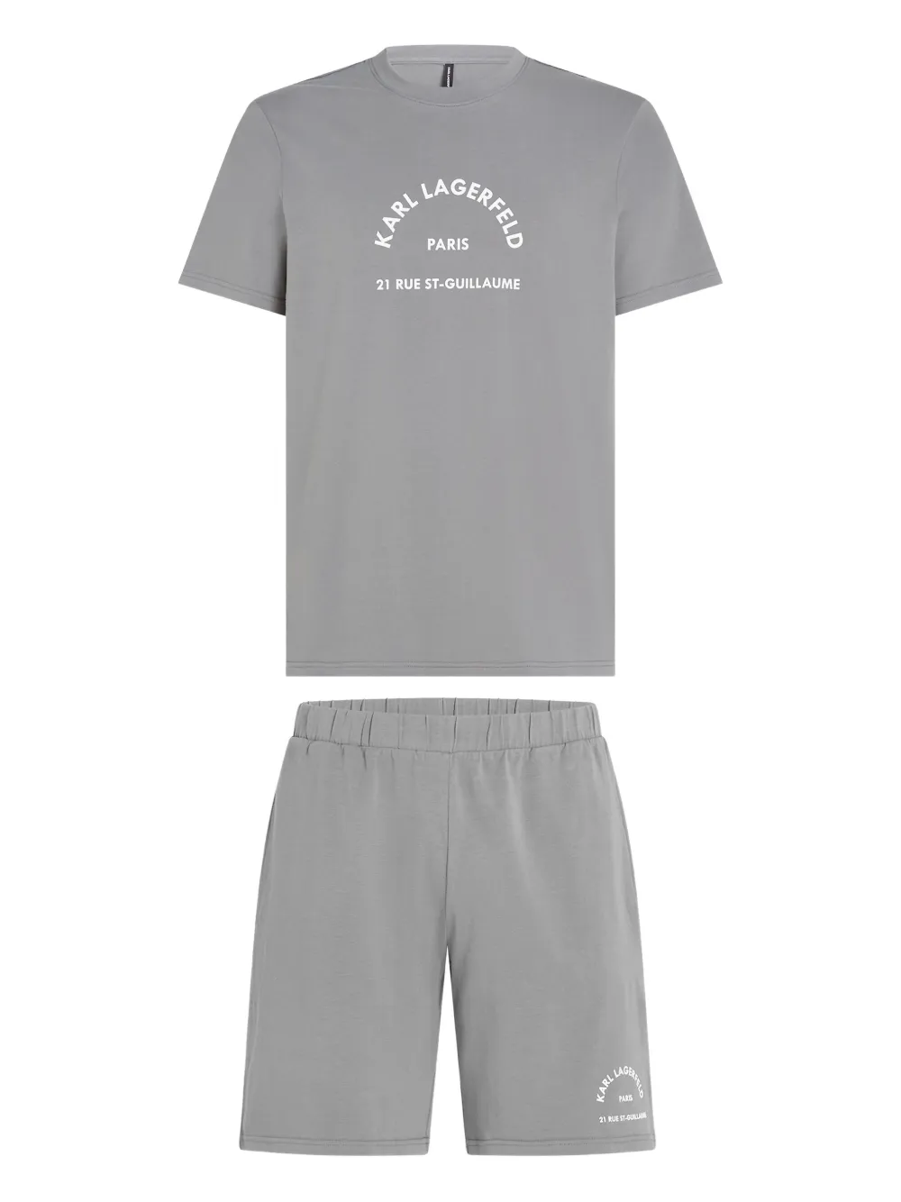 Karl Lagerfeld logo-print pajamas | Grey | Image 1