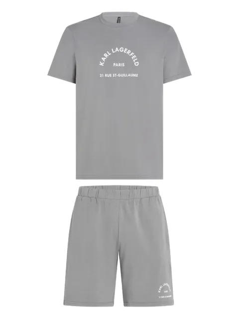 Karl Lagerfeld pyjama à logo imprimé