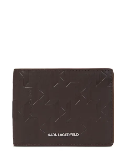 Karl Lagerfeld K/Loom leather bi-fold wallet