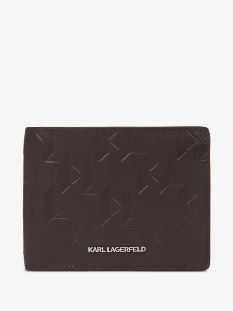 Karl Lagerfeld K/Loom leather bi-fold wallet